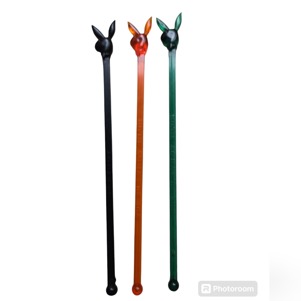 SET OF 3 PLAYBOY DRINK STIRRERS